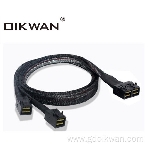 HD MINI SAS SFF-8643 72P to 2SFF-8643 HD SFF 8643 Cable for Server Use